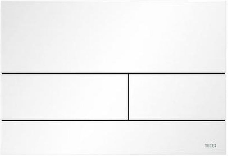 TECEsquare II splachovací tlačítko z kovu pro Wc, bílá matná barva Tece 9240834