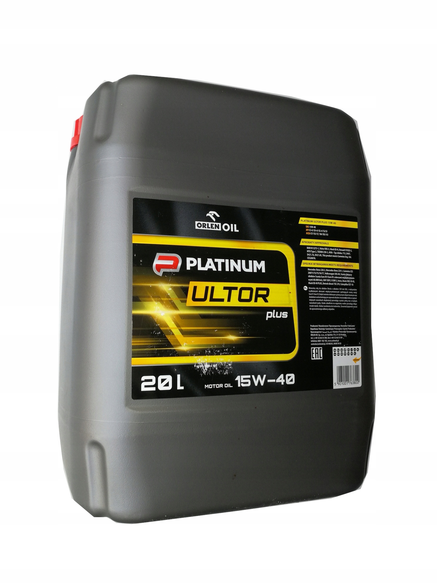 

Olej Platinum Ultor Plus CI-4 Shpd 15W/40 20L