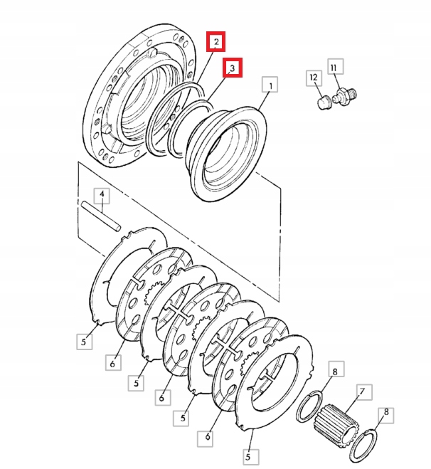 ТОРМОЗНЫЕ УПЛОТНЕНИЯ JCB 813/50012 813/50026 OEM!