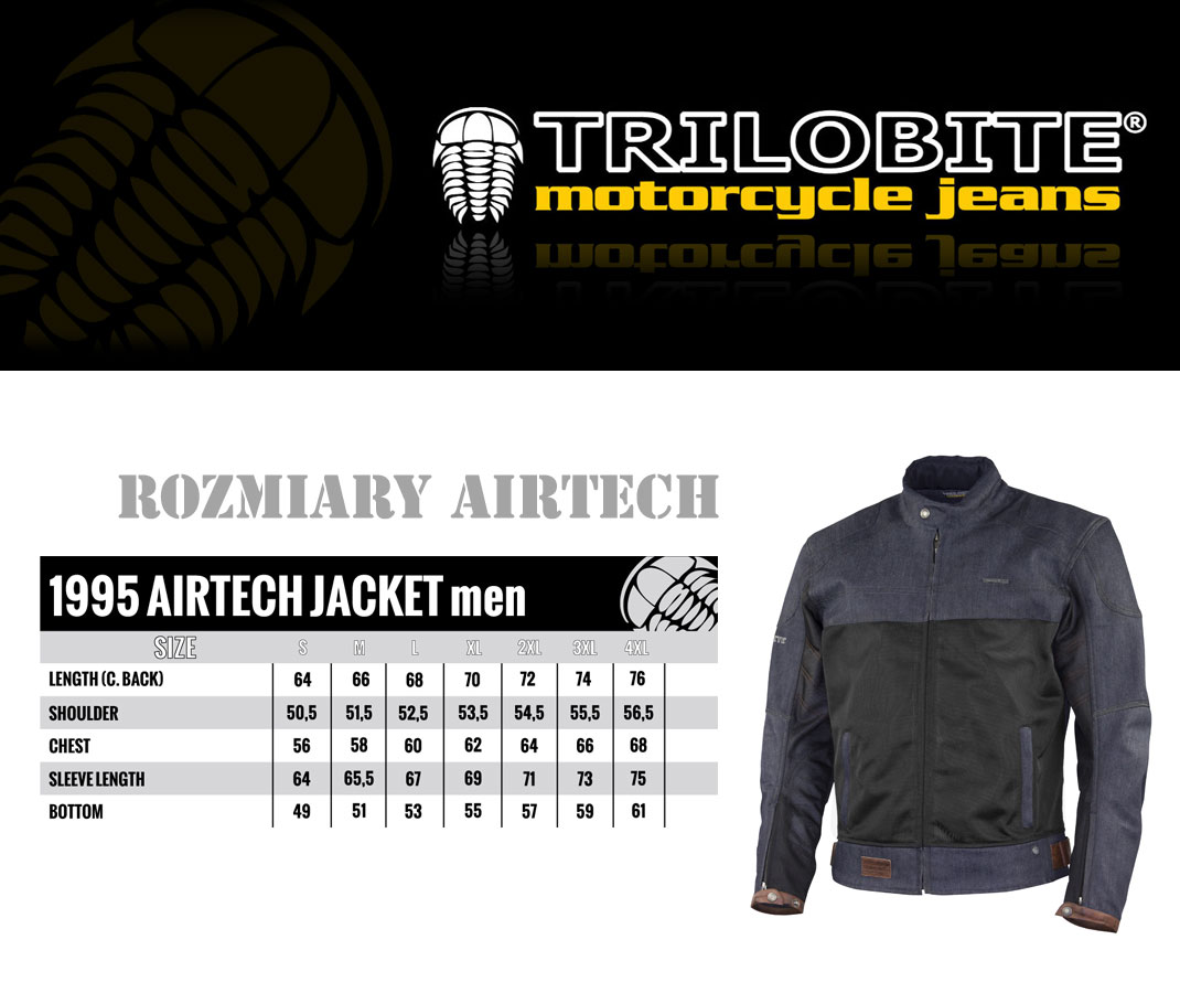 Kurtka Motocyklowa Mesh TRILOBITE AIRTECH | r. S Materiał tekstylia