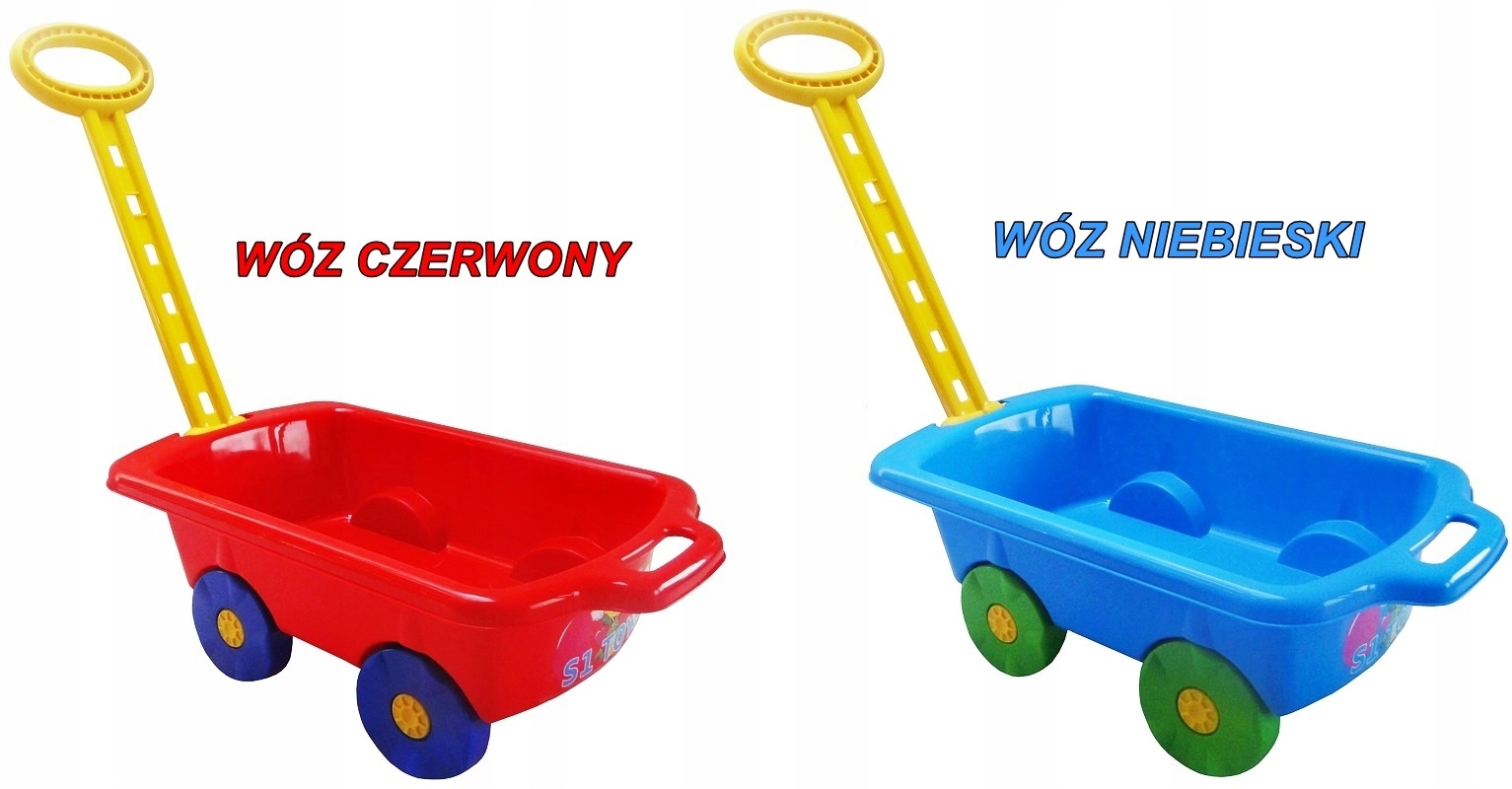 ZESTAW WÓZ TACZKA Z RĄCZKĄ + KLOCKI WAFLE MIX 60 Bohater Inny