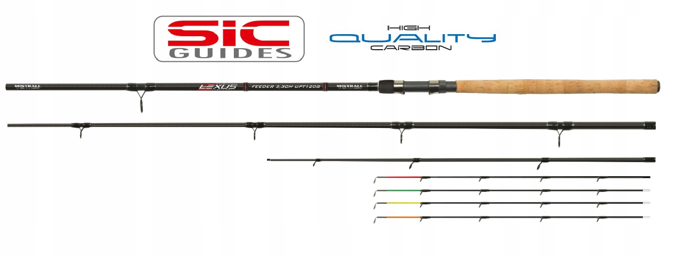 WĘDKA MISTRALL LEXUS FEEDER 3,30m / 120g Długość całkowita 330 cm
