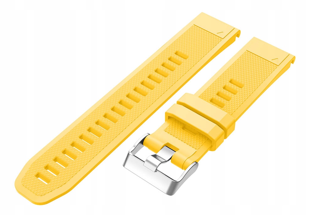 ZÓŁTY Silikonowy Pasek Garmin FENIX 7 Solar Kolor żółty