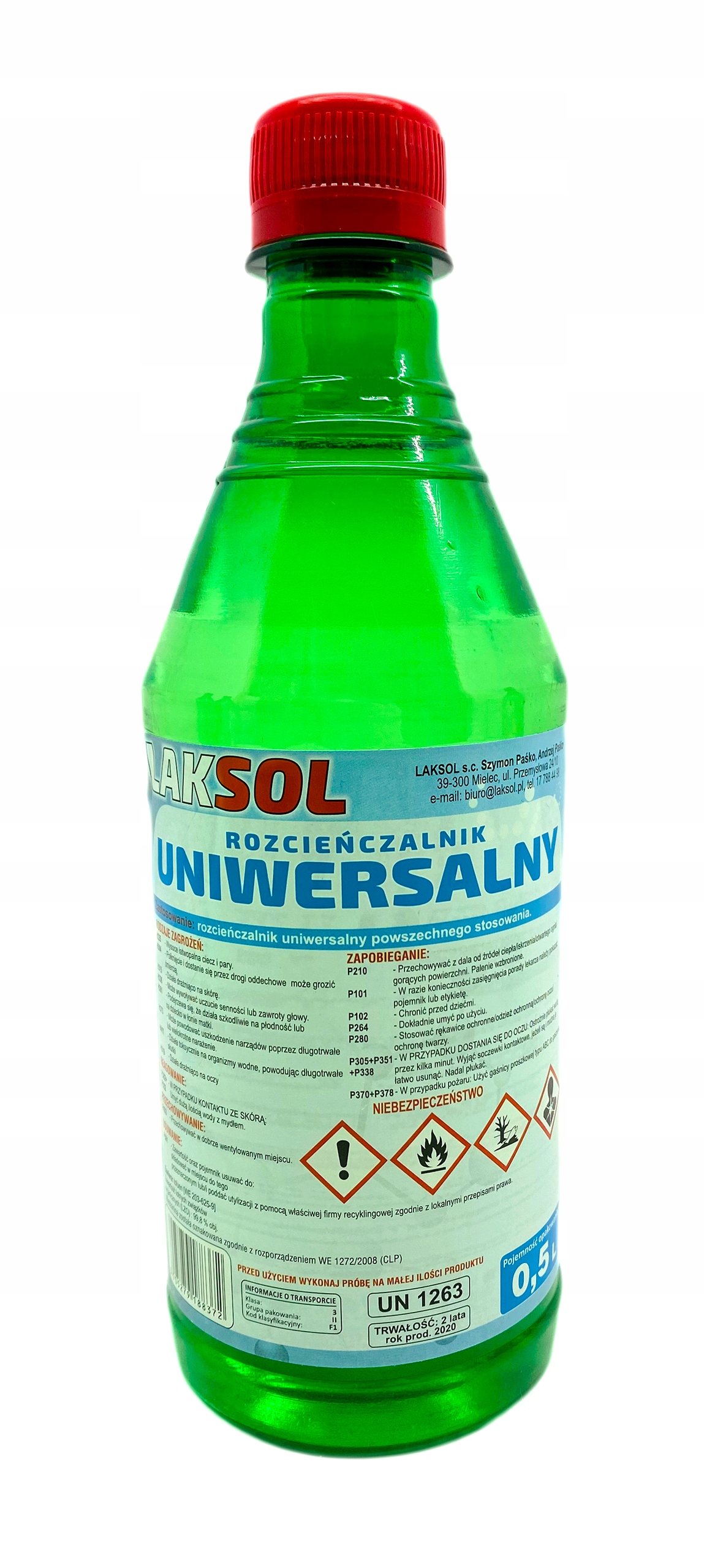 Rozpuszczalnik, Rozcieńczalnik Uniwersalny Laksol 500ml