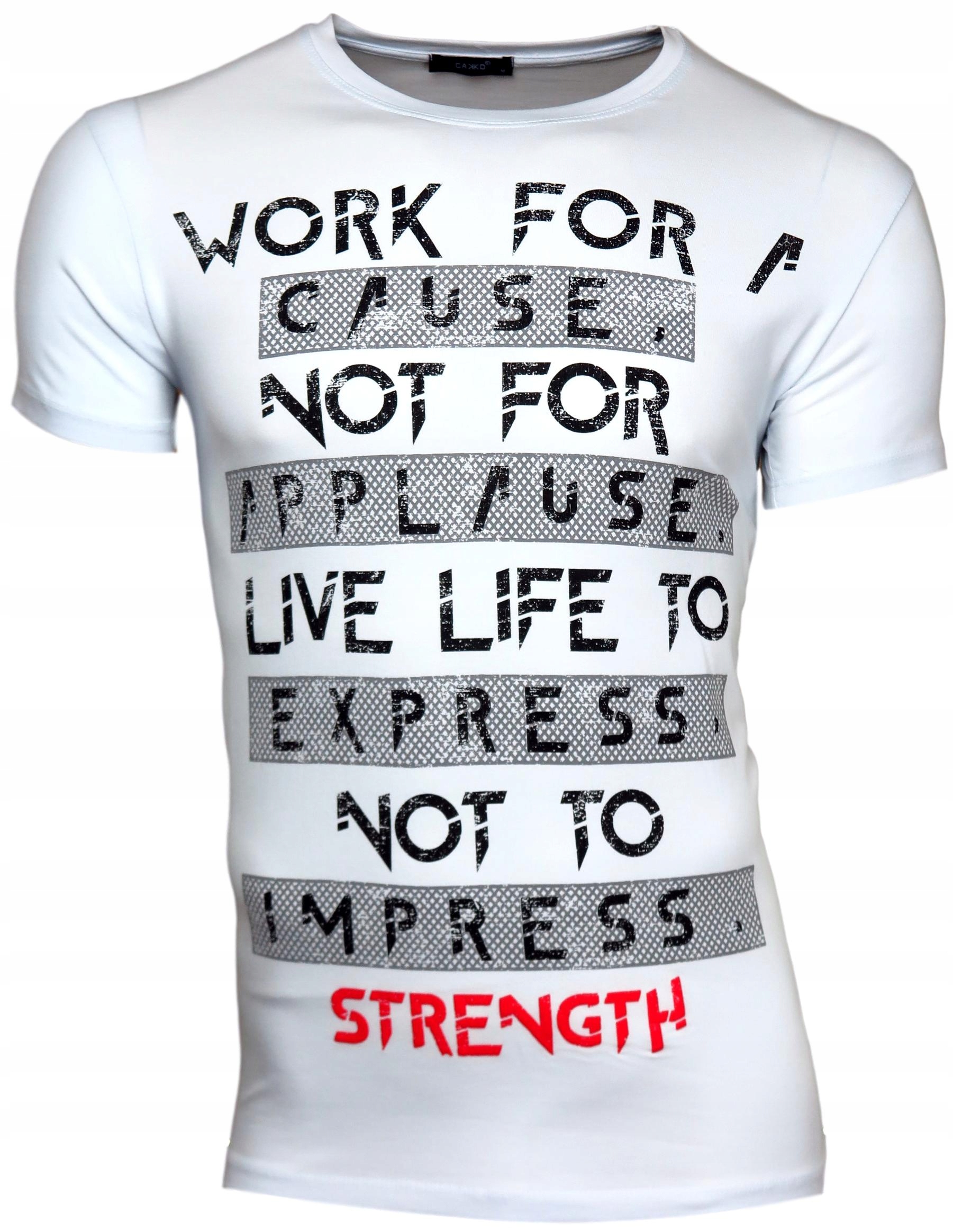 

Koszulka Męska T-shirt _ Work For _ T149_ r. M