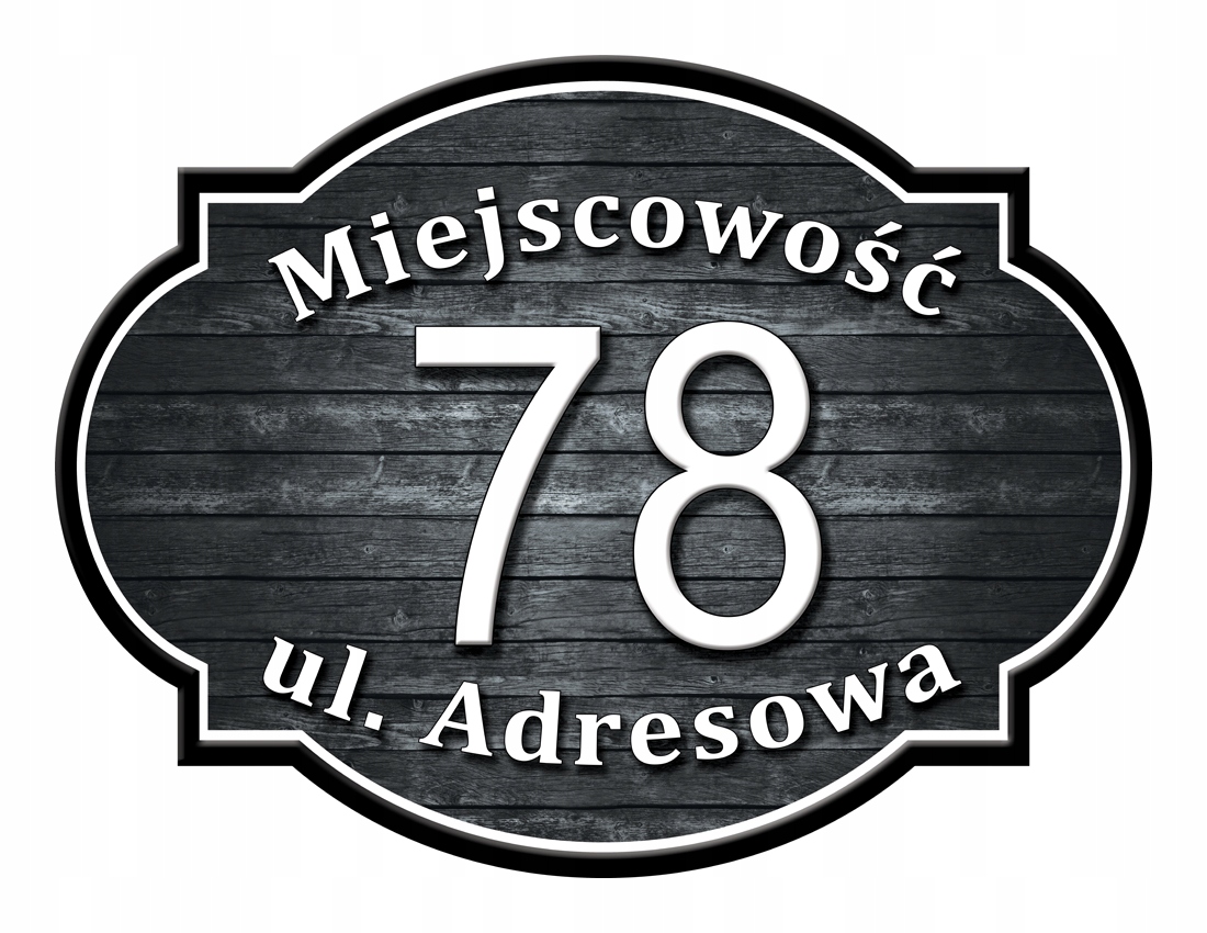 

Tabliczka Adresowa Adres Numer Na Dom znak ulica