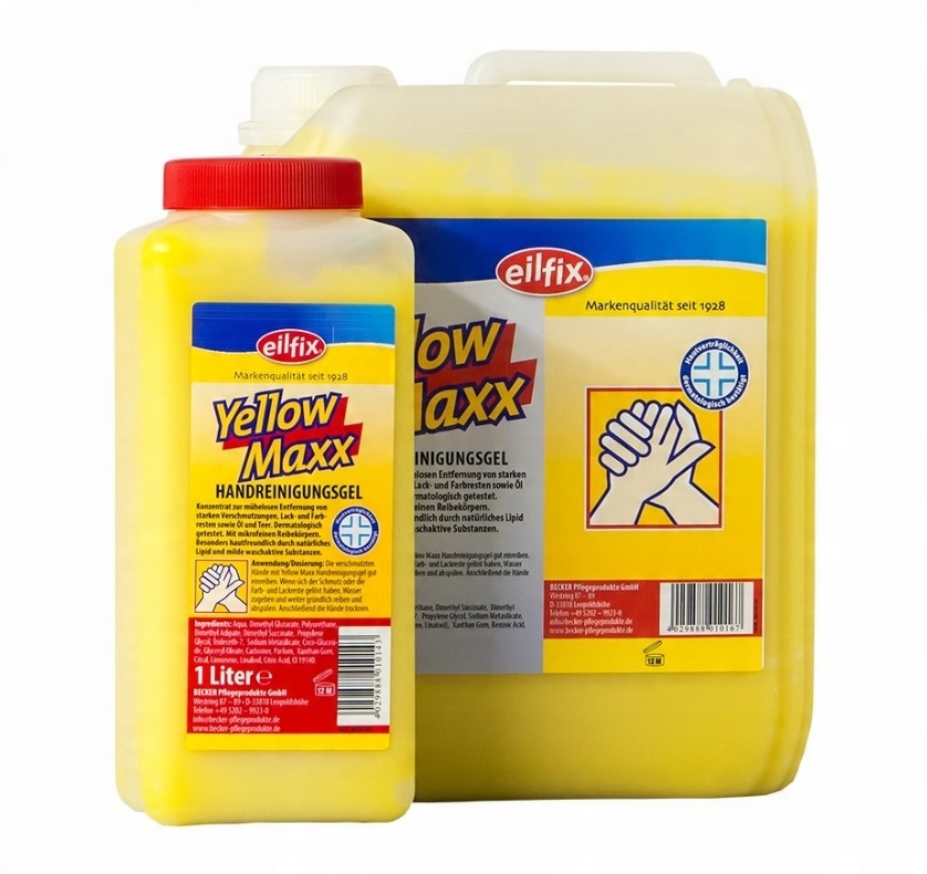 

Żel do mycia rąk cytrynowy Yellow Maxx 10l Eilfix