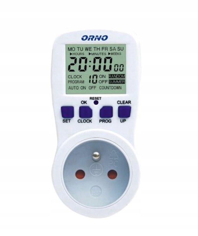 Włącznik wyłącznik czasowy Timer Programator Orno EAN (GTIN) 5901752483132