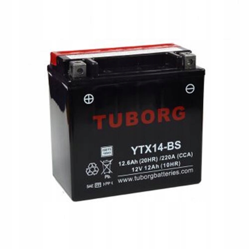 

Akumulator Tuborg YTX14-BS 12.6Ah 220A Agm