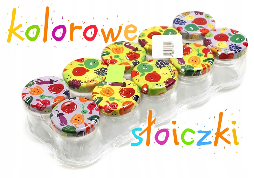 

Słoik 40ml słoiki 10X Cartoon słoiczki Dżemy owoce