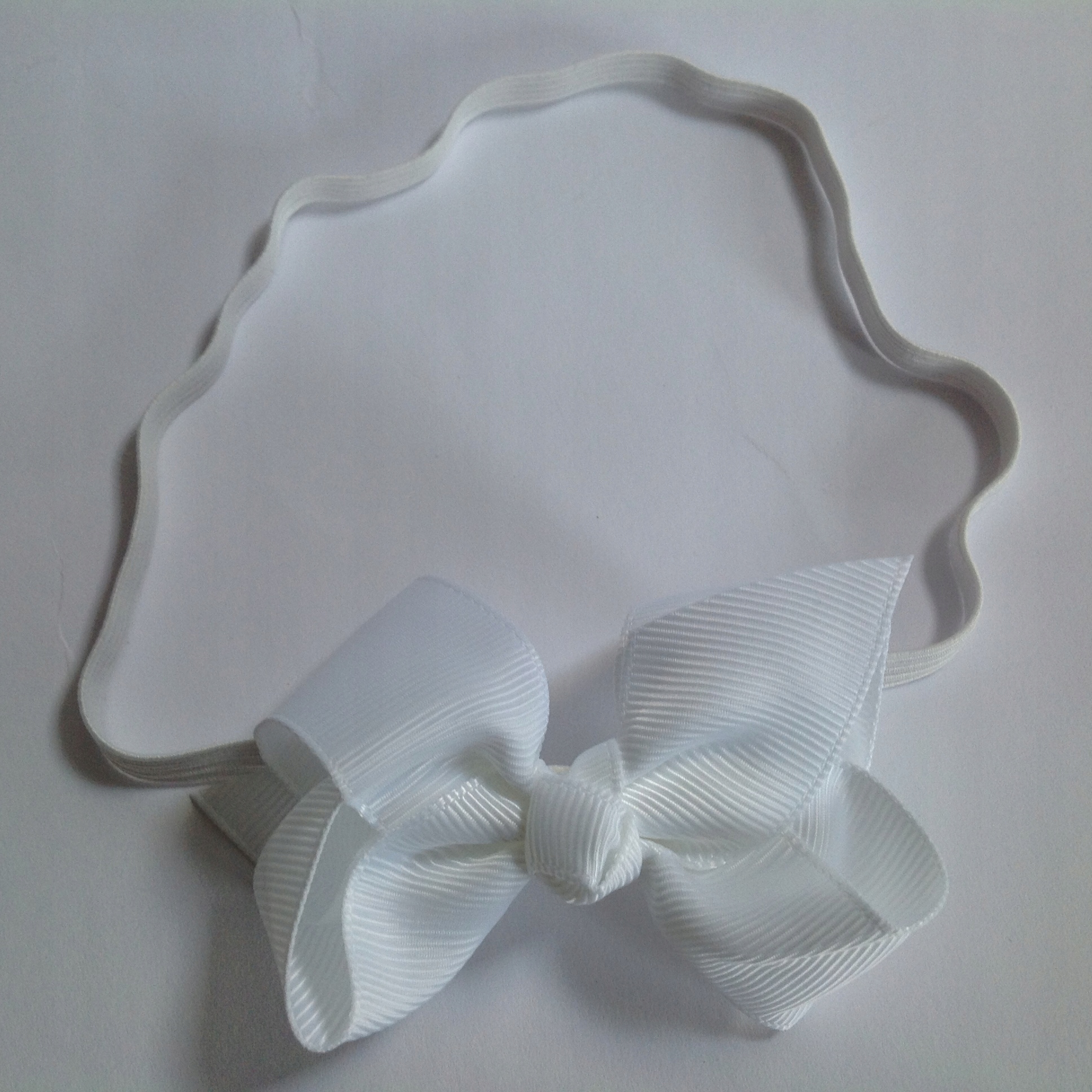 OPASKA z kokardką BIAŁA 36cm-50cm Marka Inna marka