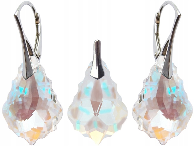 

Komplet Biżuterii Swarovski Baroque Crystal Blueab