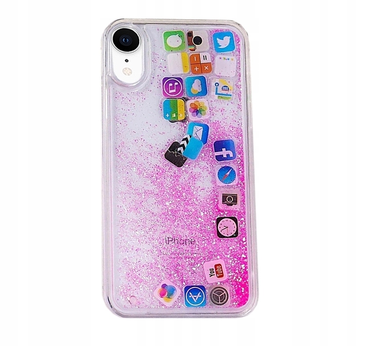 

Etui Brokat Do Iphone Xr Apple Icon Liquid Case
