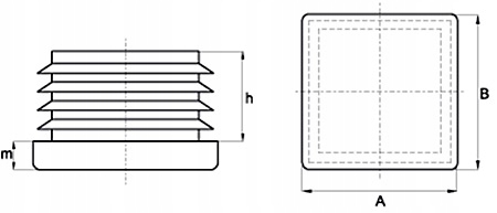 ZAŚLEPKA DO PROFILU 20x20mm ZATYCZKA 50szt Kod producenta E57  20*20 /100