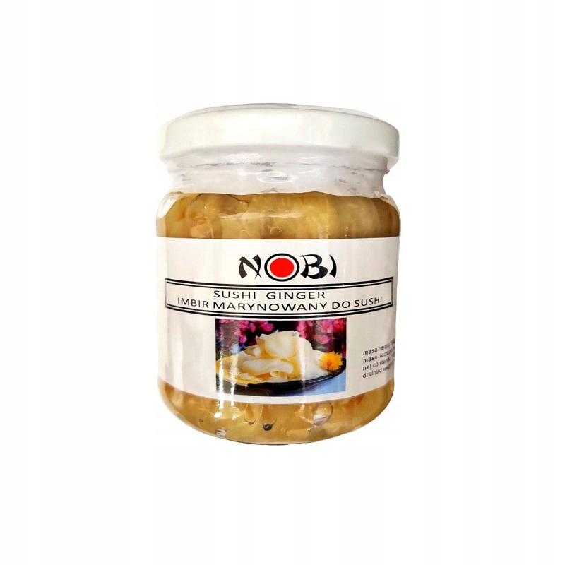 

Imbir marynowany do sushi 190g biały ginger