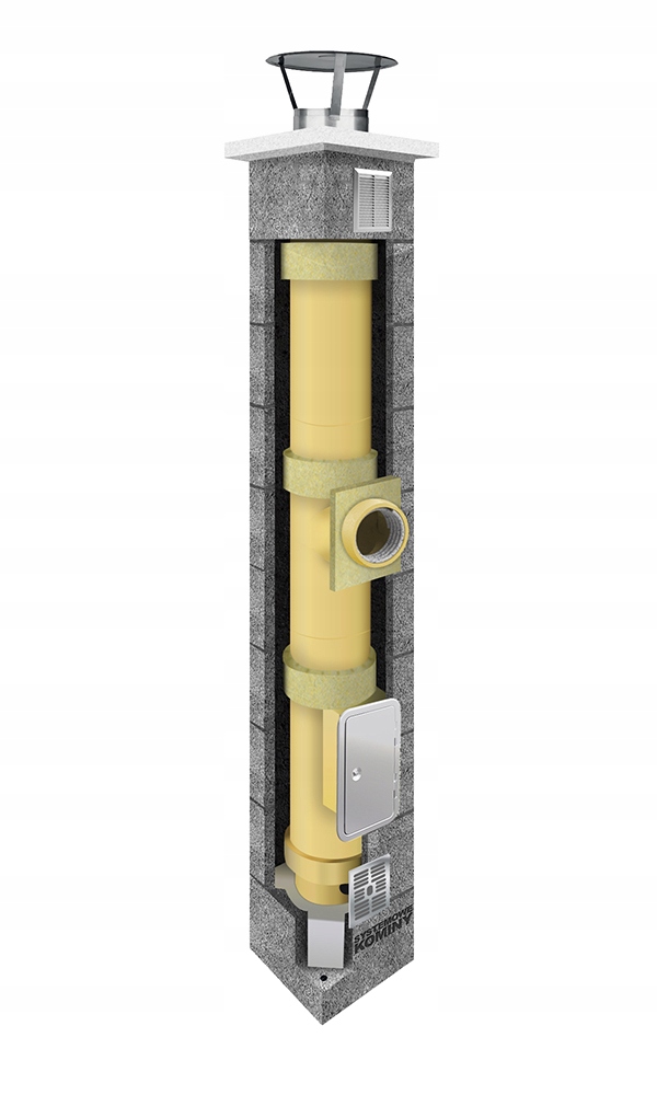 Kompletny komin ceramiczny systemowy fi 200 4m Kod producenta systemowekominy