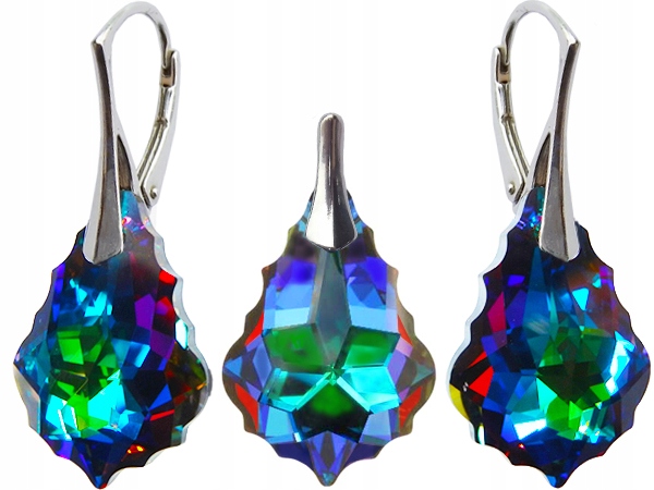 

Komplet Biżuterii Swarovski Baroque Meridian Blue