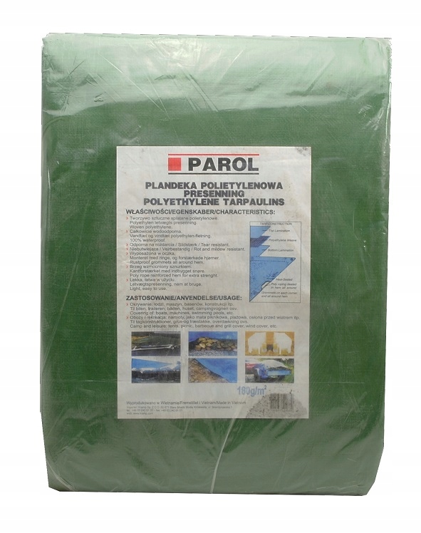 

Plandeka Polietylenowa 5X8M 180G/M Zielona
