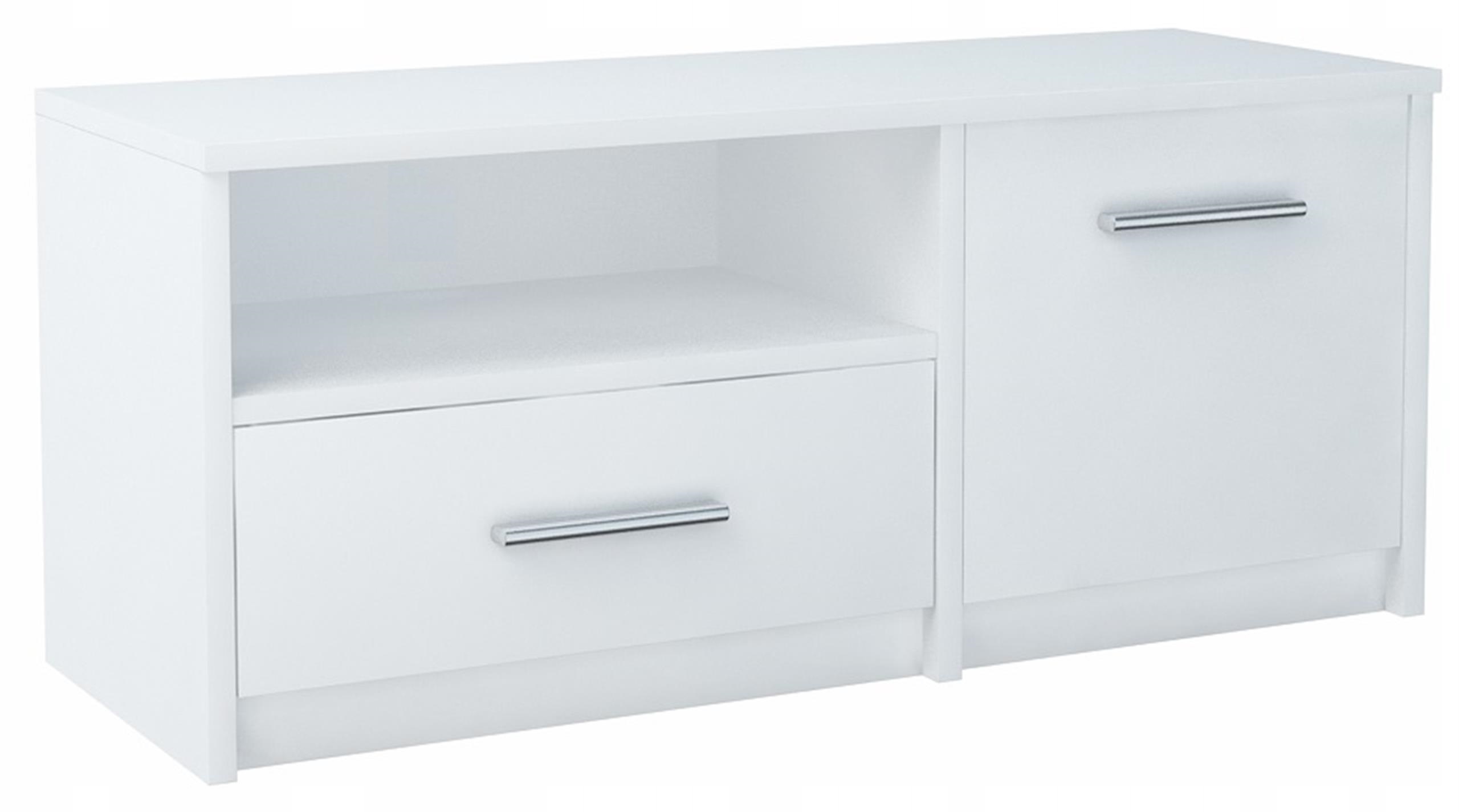 Stolík Rtv Bodo 1D1S Biela regálová komoda Ufc