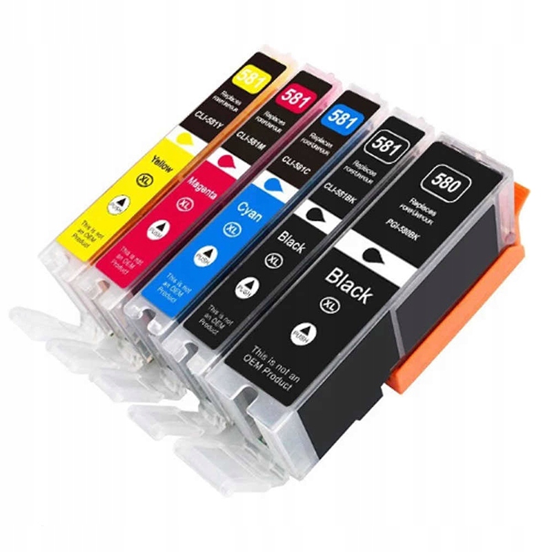 

5x Tusz do drukarki Canon Pixma TS6150 PGI-580/581
