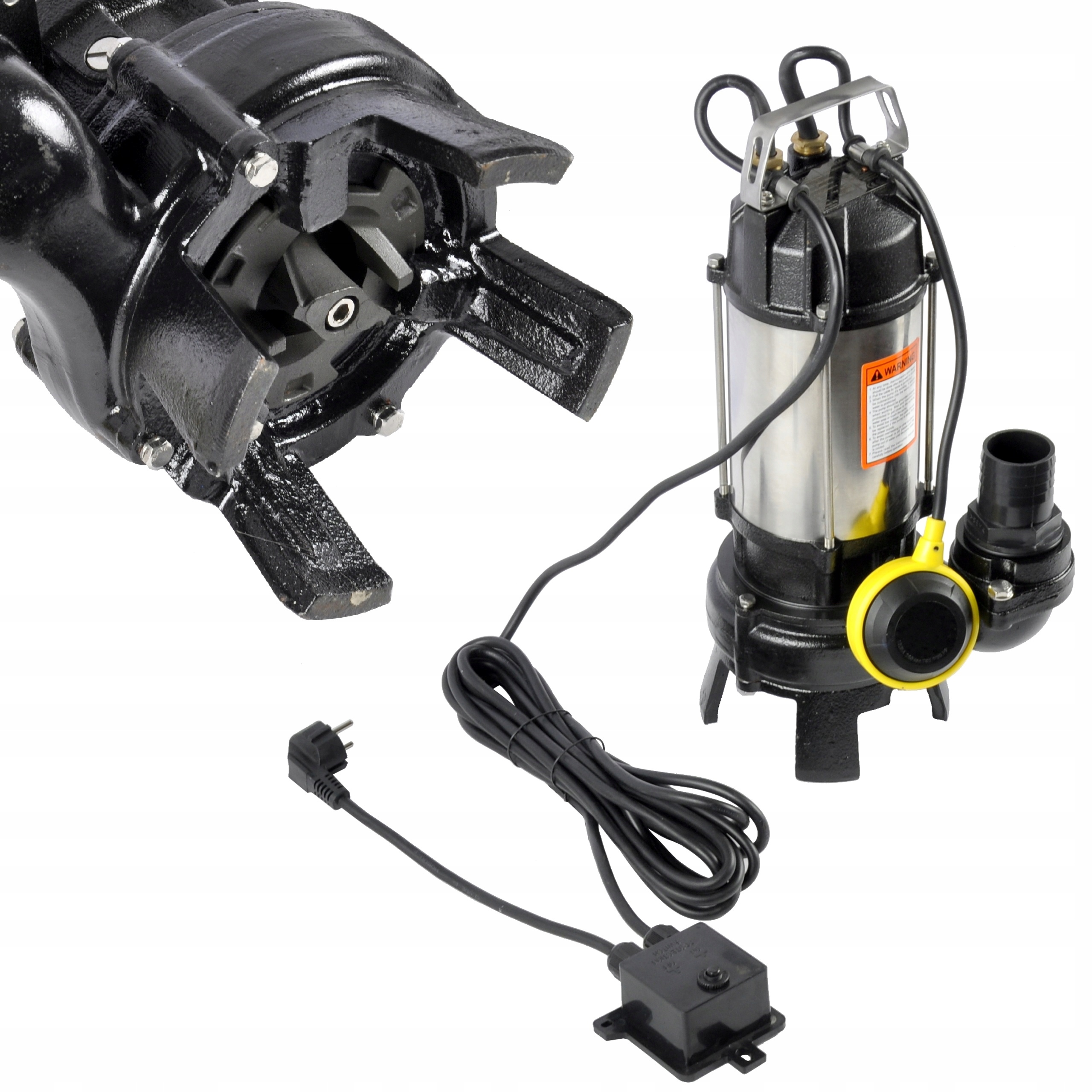 Pompa Do Szamba Wody Z Rozdrabniaczem 1500W Pływak