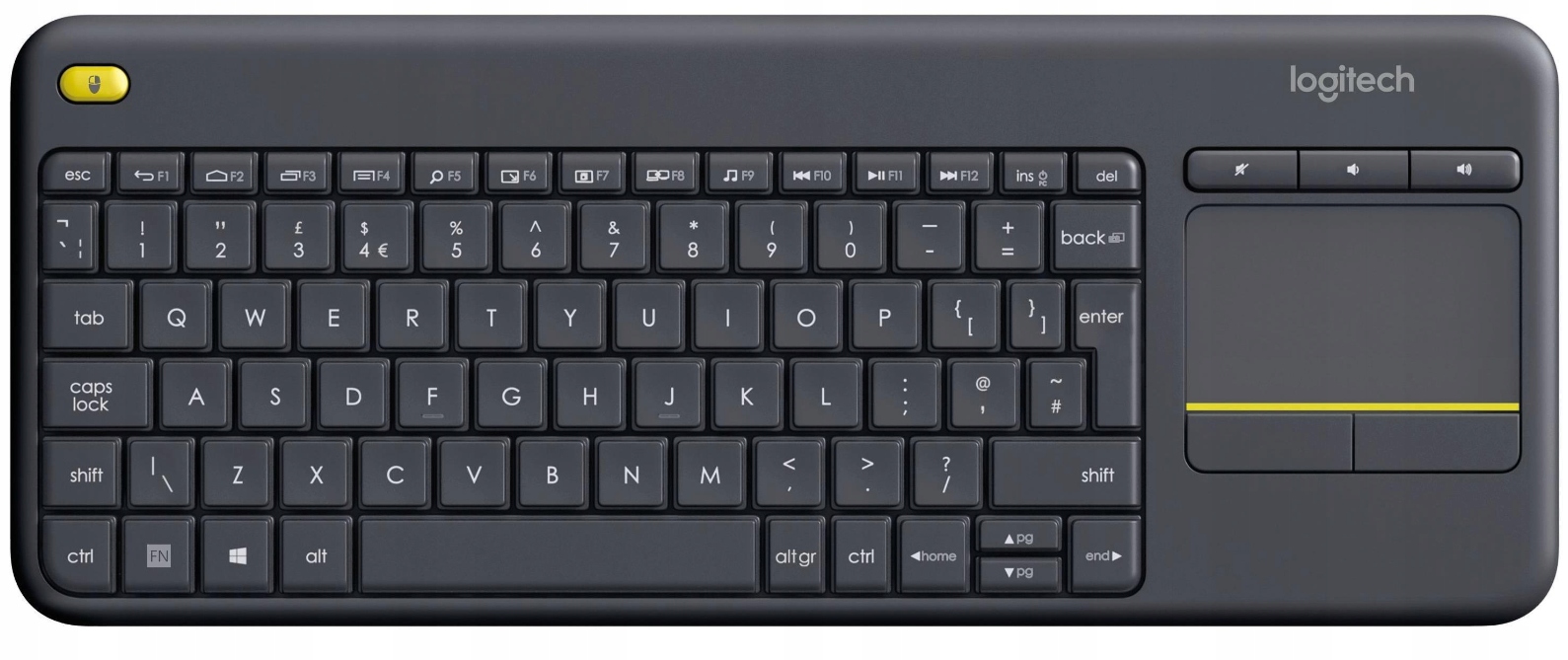 Klawiatura Logitech K400 Plus Bezprzewodowa Us