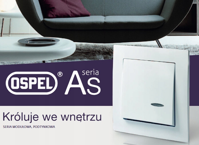 OSPEL AS ZAŚLEPKA DO RAMKI BIAŁA Z-1G/01 Rodzaj pojedyncza