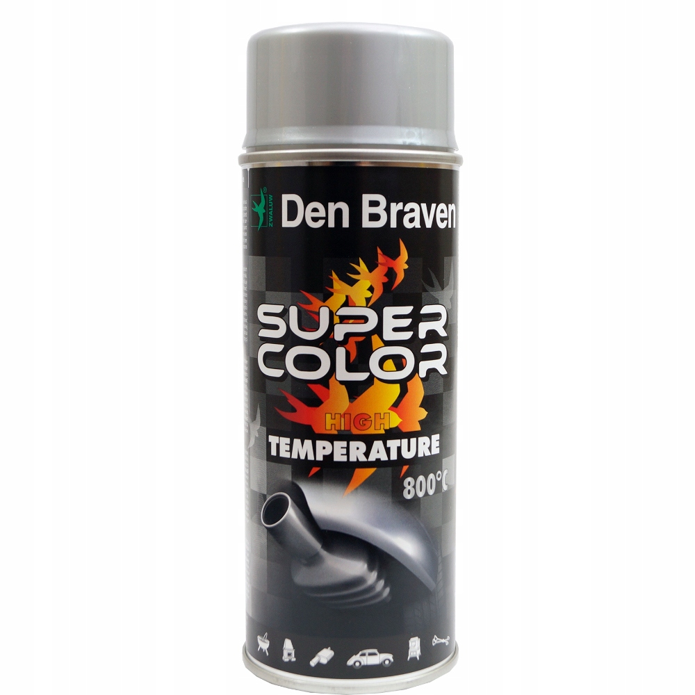 

Lakier Farba Spray Wysokotemp Aluminium 400ML