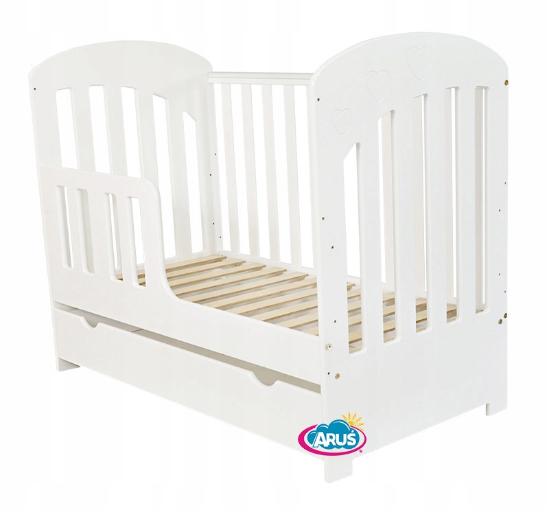 ŁÓŻECZKO DZIECIĘCE BIAŁE Z SZUFLADĄ TAPCZAN POLA % Kolor biały