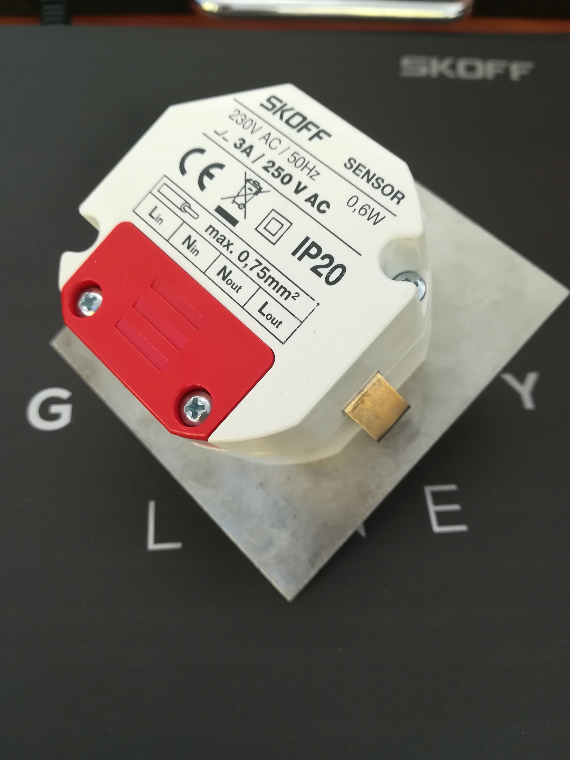Schodišťové osvětlení Skoff 1 W integrovaný Led zdroj 7,3 cm stříbrný