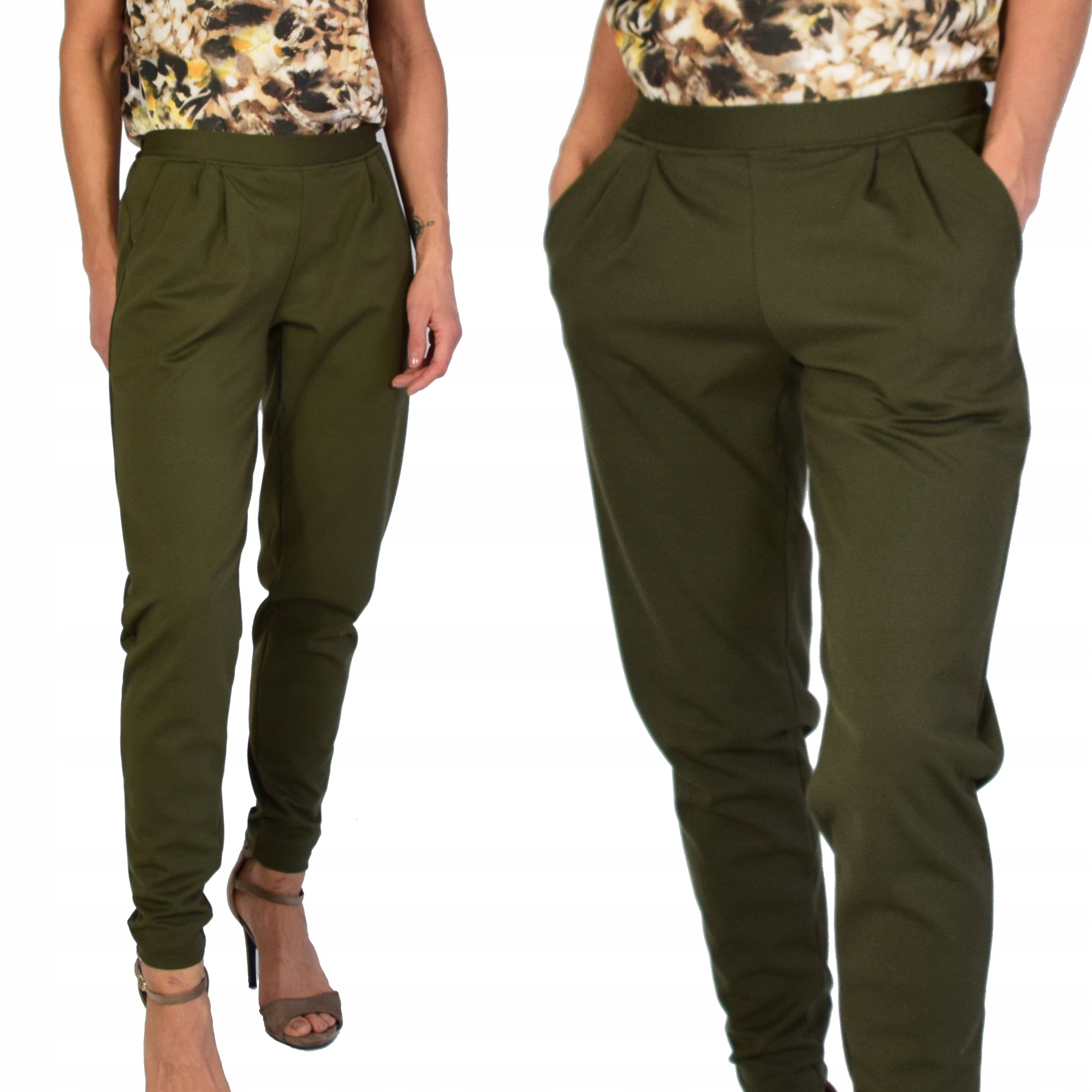 

spodnie khaki kieszenie polski Collibri 956 Xs