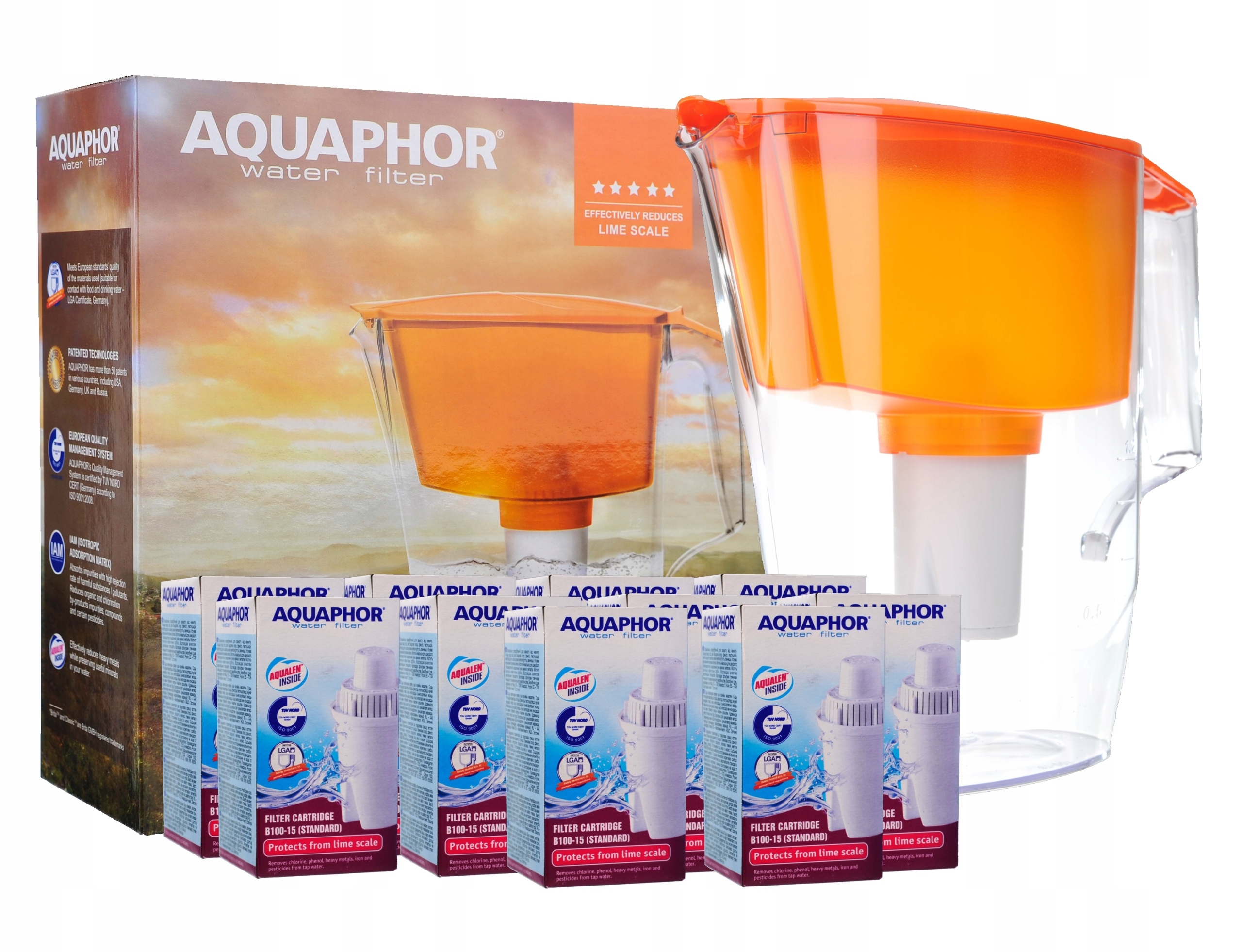 

10x Wkład Filtr Aquaphor Standard + Dzbanek Gratis