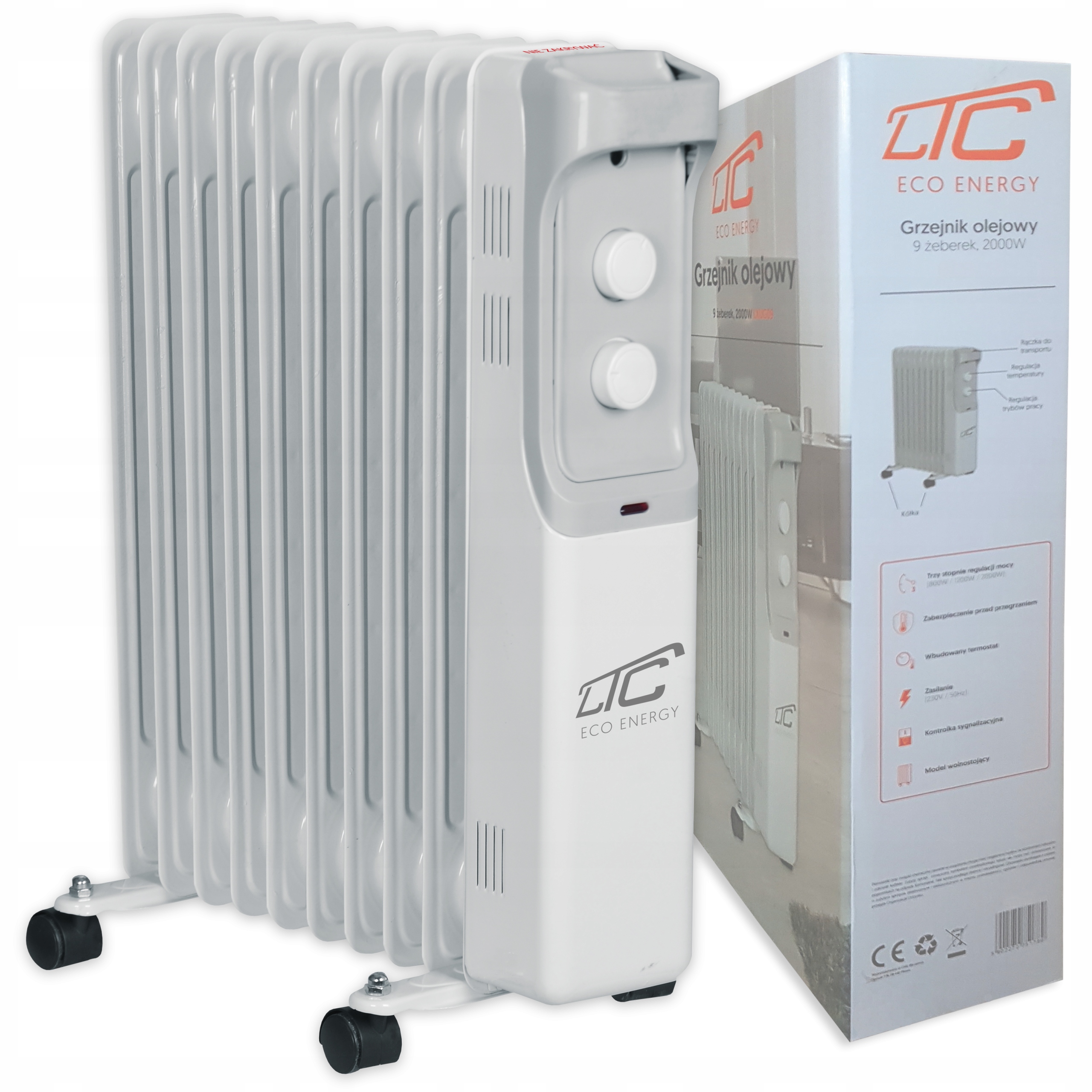 

Grzejnik Elektryczny Kaloryfer Olejowy 2000W Ltc