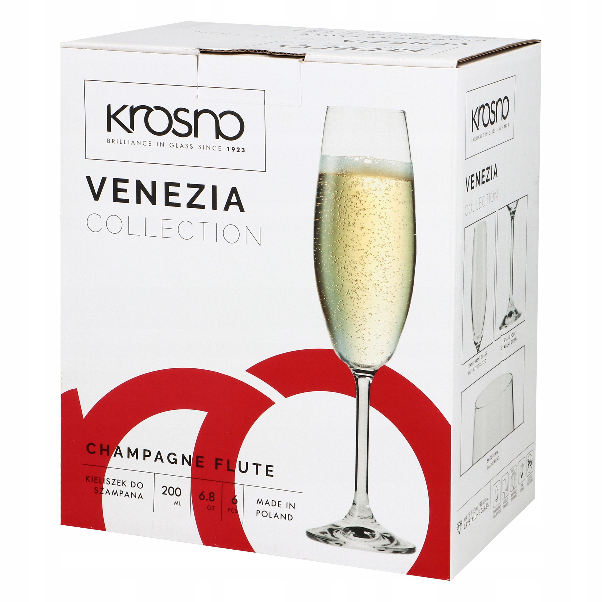 

Kieliszki do szampana 200ml 6szt. Venezia Krosno