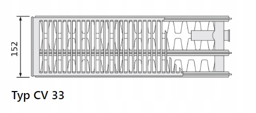 PURMO CV33 600x1600 VENTIL COMPACT GRZEJNIK PŁYTOW Szerokość 1600 mm