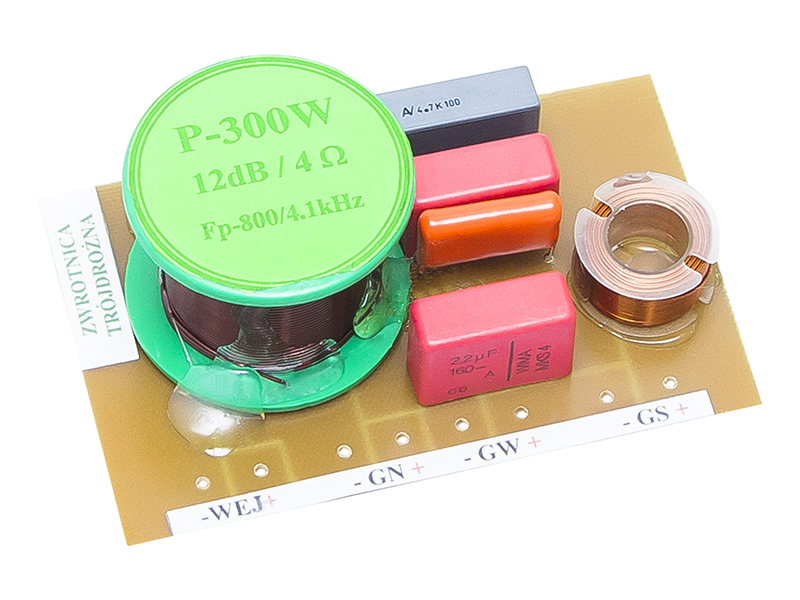 2× Zwrotnica głośnikowa Prolech 8811# trójdrożna 300 W 4 Ohm