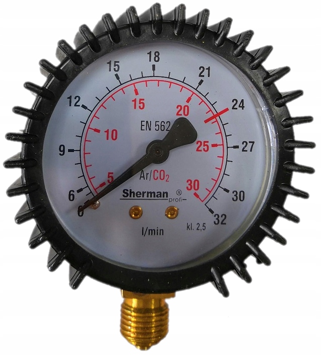 

Manometr zegar reduktor Argon CO2 0-32 1/4
