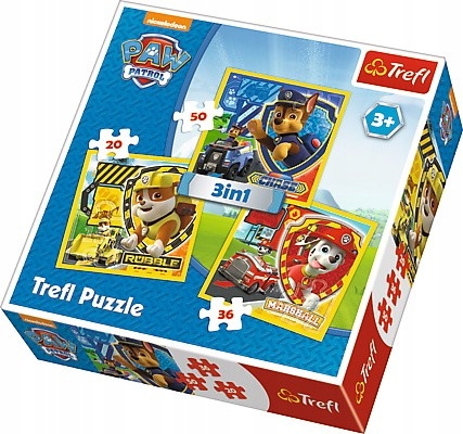 

Puzzle 3 W 1 Psi Patrol Marshall Rubbl Chase 34839