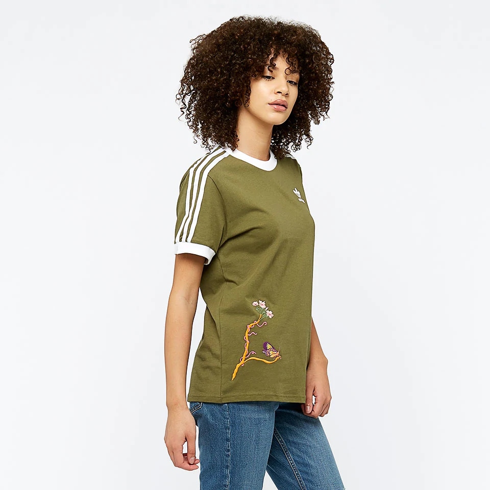 ADIDAS ORIGINALS POISONOUS GARDEN OLIVE CARGO T
