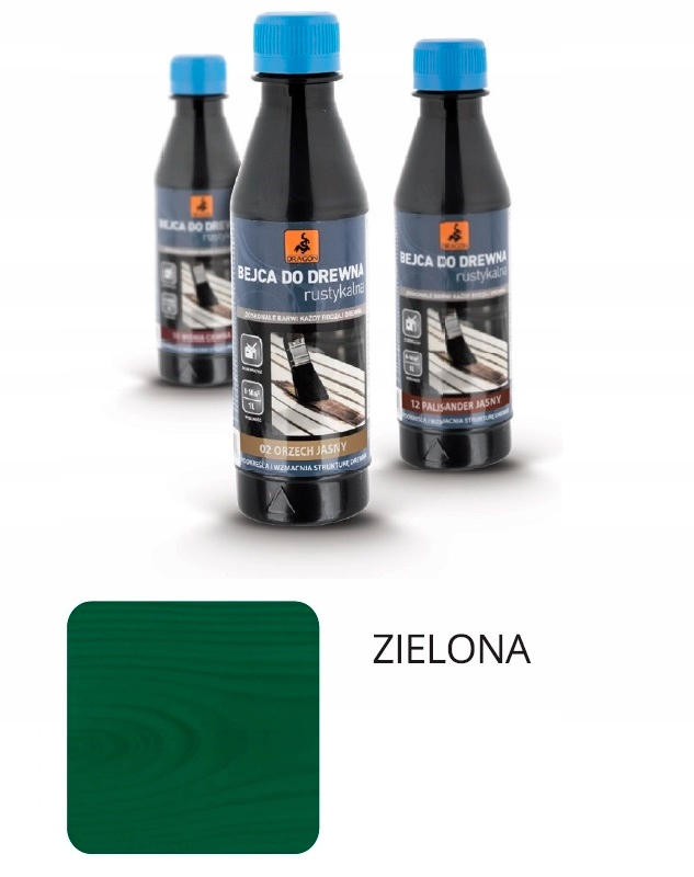 

Bejca Do Drewna Dragon 0,2 l Zielona