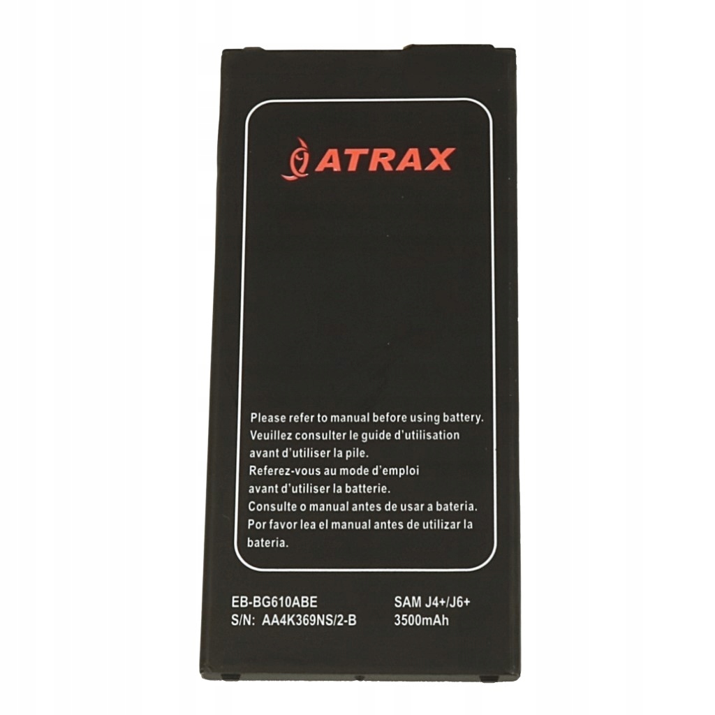 

Bateria Atx Platinum 3500mAh do Samsung J4+ Plus