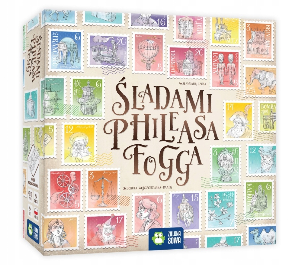 Gra planszowa Zielona Sowa Śladami Phileasa Fogga