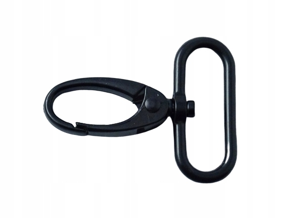 

Karabińczyk metalowy czarny mat 32 mm do paska