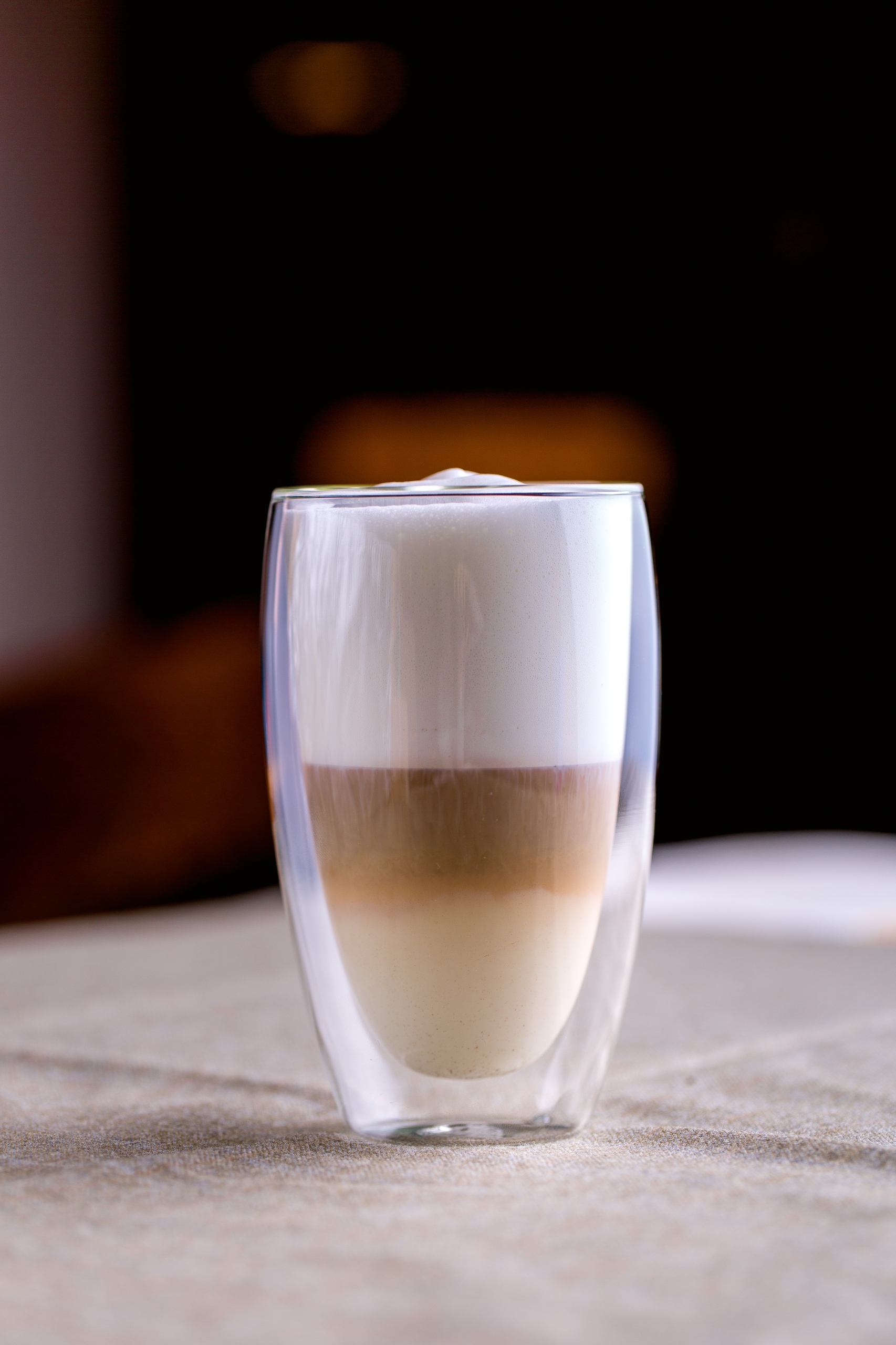 Szklanki termiczne do kawy Latte z łyżeczkami 6szt Kolor przezroczysty