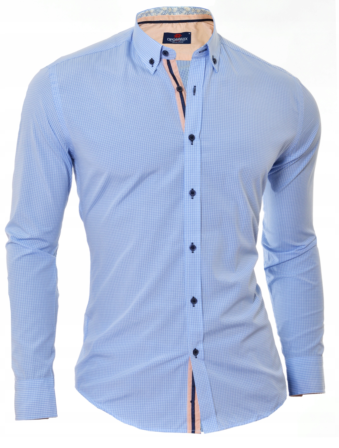 

Koszula Męska Cipo Baxx Łaty New