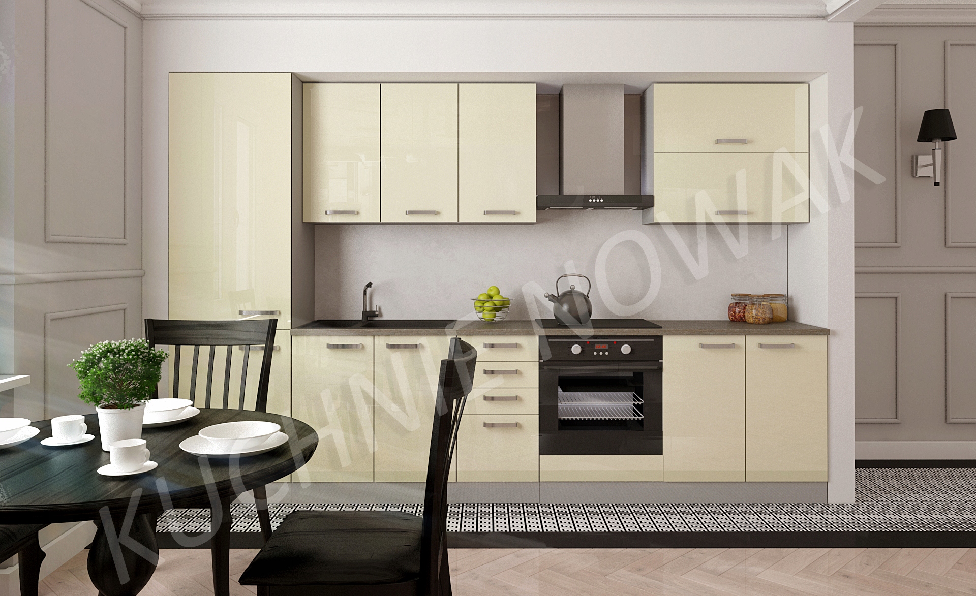 MEBLE KUCHENNE JULIA 320 POŁYSK MDF Marka inna