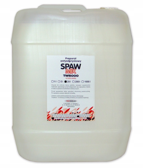 

Preparat Antyodpryskowy Spawmix Kanister 20L Płyn