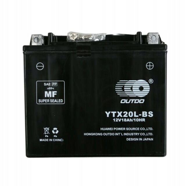 Аккумулятор Outdo YTX20L-BS YT20L - 4 20ah 300A Gel