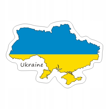 

Naklejka Ukraina na Walizkę Moto Auto Flaga