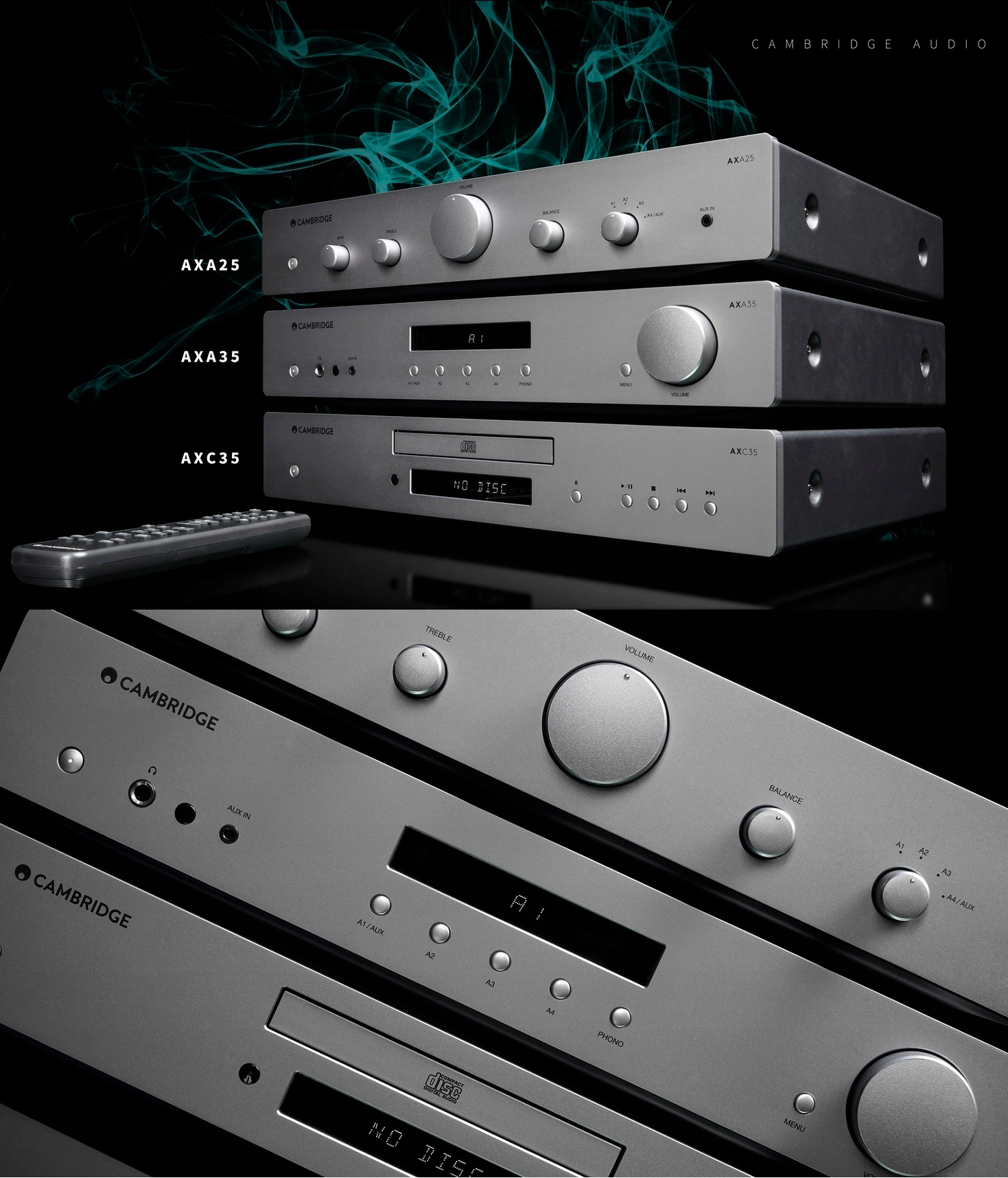 CAMBRIDGE AUDIO AXA35 + AXC35 = WZMACNIACZ + ODTWARZACZ CD = IDEAŁ KONESERA Waga produktu z opakowaniem jednostkowym 6.5 kg